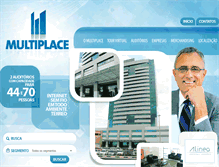Tablet Screenshot of edificiomultiplace.com.br